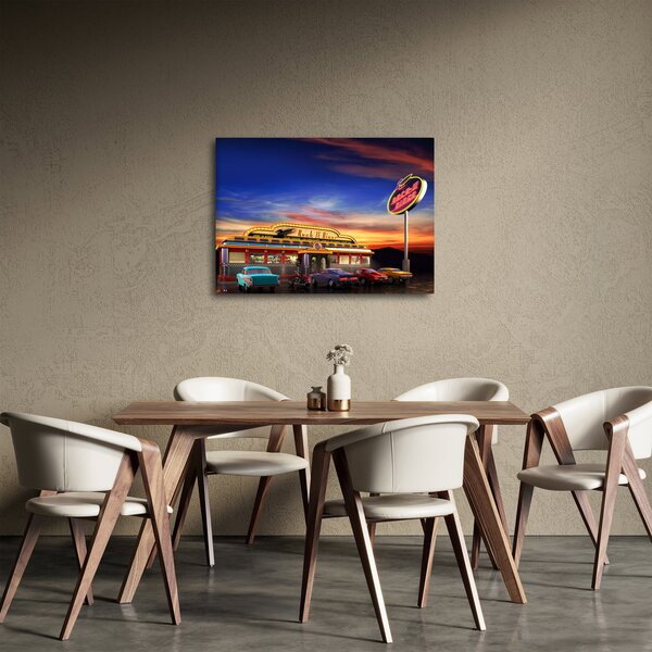 Obraz - Bar wieczorny (70x50 cm)