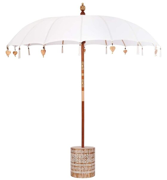 Baliński Parasol z Bazą Kremowy 215 x 215 x 260 cm