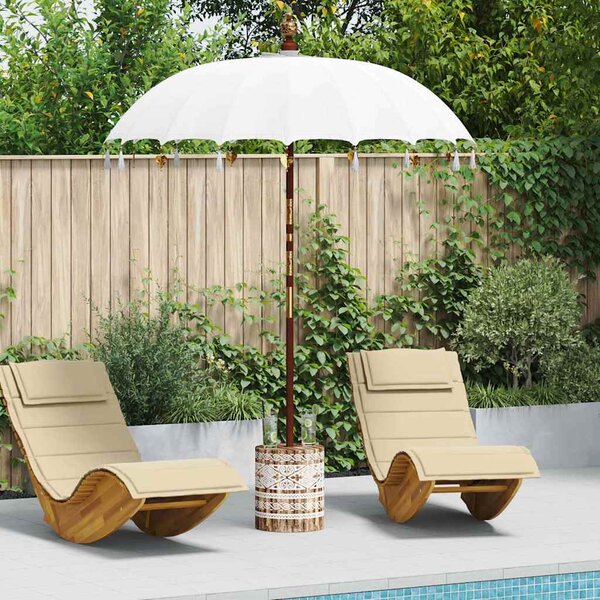 Baliński Parasol z Bazą Kremowy 185 x 185 x 260 cm