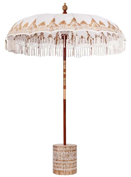 Baliński Parasol z Bazą Kremowy 185 x 185 x 260 cm