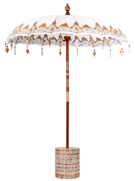 Baliński Parasol z Bazą Kremowy 185 x 185 x 260 cm