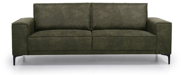 Zielona sofa z imitacji skóry 224 cm Copenhagen – Scandic