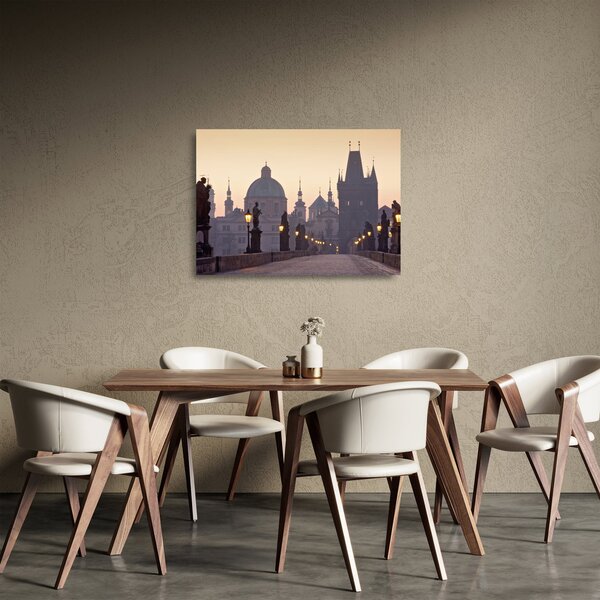 Obraz na szkle - Most Karola (70x50 cm)