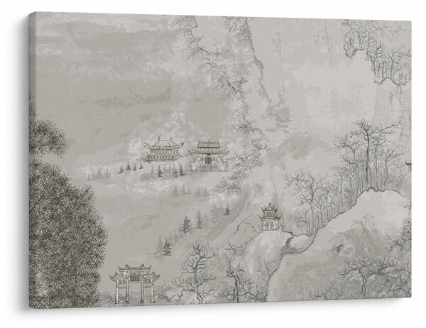 Obraz - Chiński krajobraz (70x50 cm)