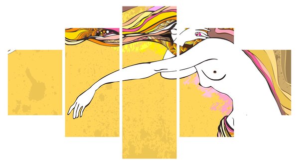 Obraz - Dziewczyna (125x70 cm)