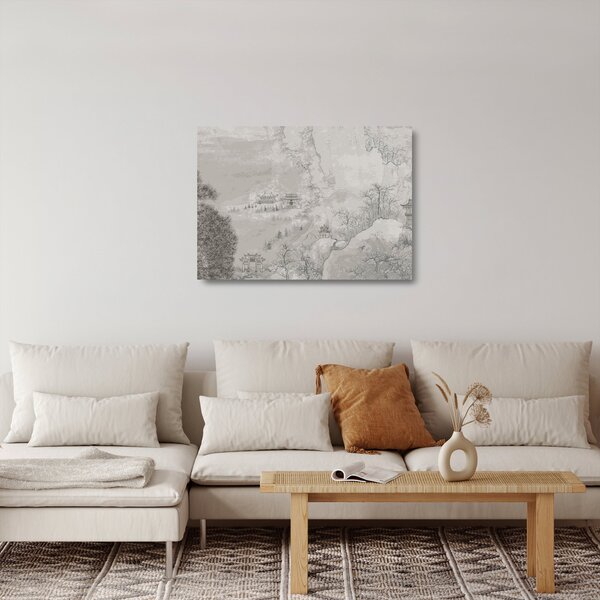Obraz na szkle - Chiński krajobraz (70x50 cm)