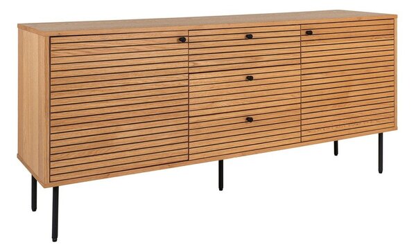 Niska komoda w dekorze dębu w naturalnym kolorze 150x74 cm Kyoto – House Nordic