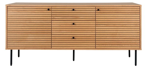 Niska komoda w dekorze dębu w naturalnym kolorze 150x74 cm Kyoto – House Nordic