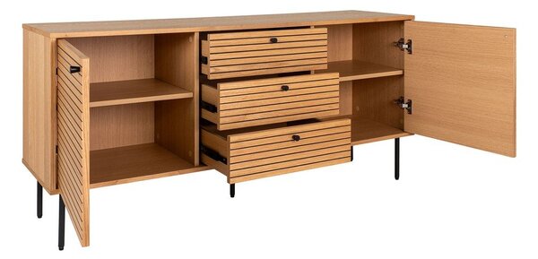 Niska komoda w dekorze dębu w naturalnym kolorze 150x74 cm Kyoto – House Nordic