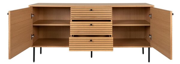 Niska komoda w dekorze dębu w naturalnym kolorze 150x74 cm Kyoto – House Nordic
