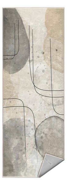 Szaro-kremowy chodnik odpowiedni do prania 80x200 cm Simple Lines – Mila Home