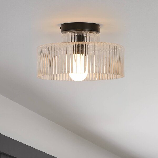 COREP Lampa sufitowa Lorenzo, możliwość ściemniania, przezroczysty / transparentny, salon / jadalnia, szkło, nowoczesny