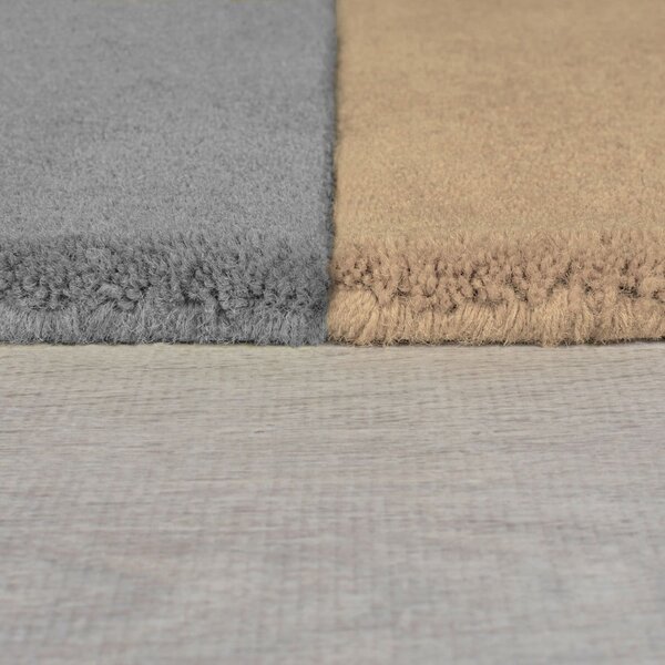 Czarno-szary wełniany dywan tkany ręcznie 120x180 cm Lozenge Monochrome – Flair Rugs