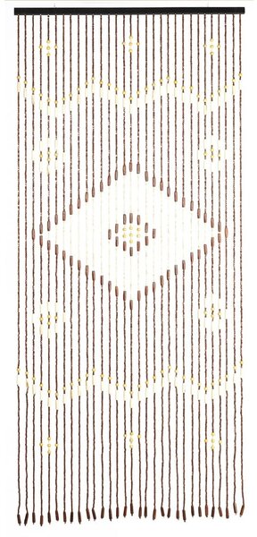 Bambusowa zasłona na drzwi w naturalnym kolorze 90x200 cm Rhombus – Maximex