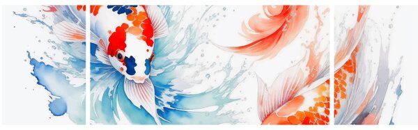 Obraz - Ryba (170x50 cm)