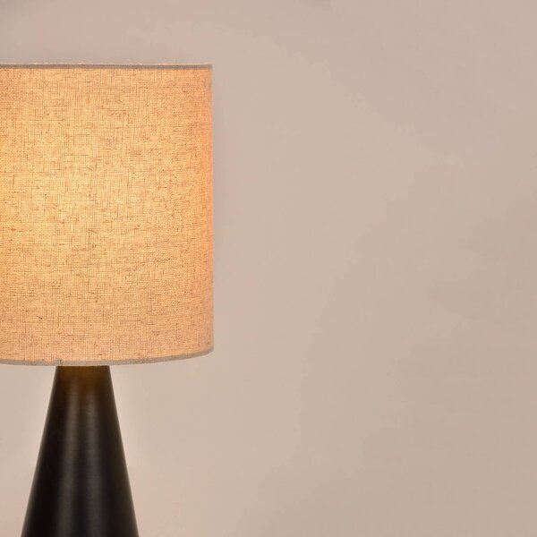 COREP Lampa stołowa Sally, czarny, salon / jadalnia, metal, nowoczesny