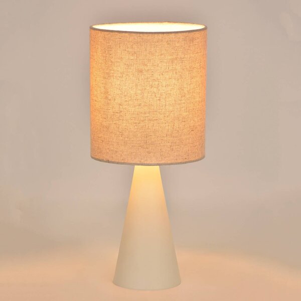 COREP Lampa stołowa Sally, kremowy / amber, salon / jadalnia, metal, nowoczesny