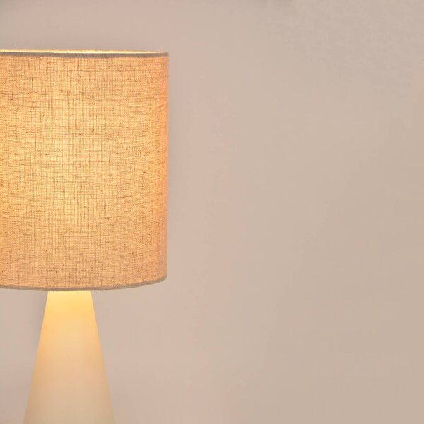 COREP Lampa stołowa Sally, kremowy / amber, salon / jadalnia, metal, nowoczesny