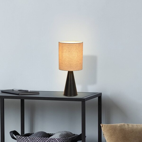 COREP Lampa stołowa Sally, czarny, salon / jadalnia, metal, nowoczesny