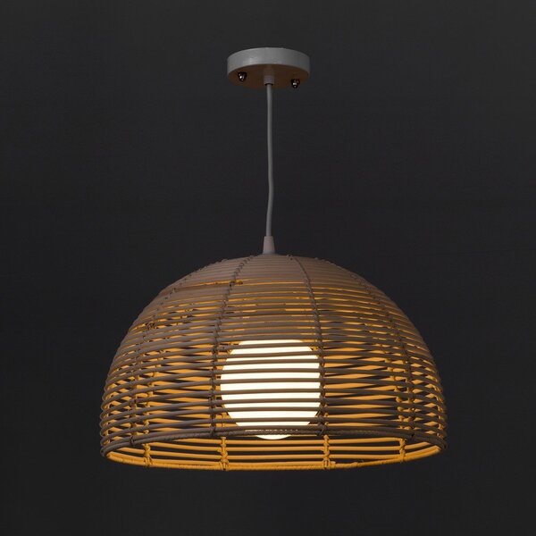 Naturalna rattanowa lampa sufitowa. ø 38 cm Natural Way – Casa Selección