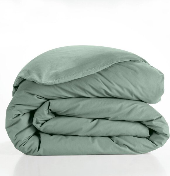 Zielona bawełniana poszwa na kołdrę dwuosobowa 240x220 cm Lina – douceur d'intérieur