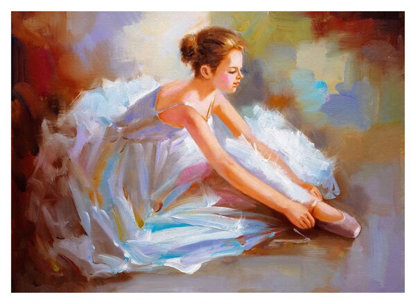 Obraz na szkle - Balerina (70x50 cm)