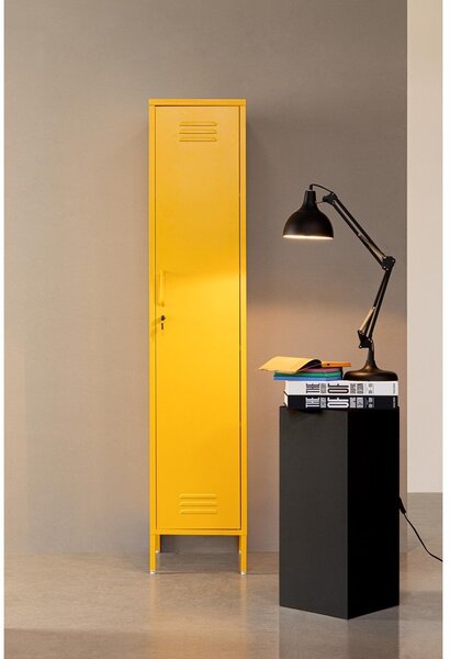 Jasnoróżowa metalowa szafka z zamkiem 38x185x46 cm Cambridge – Yes Everyday