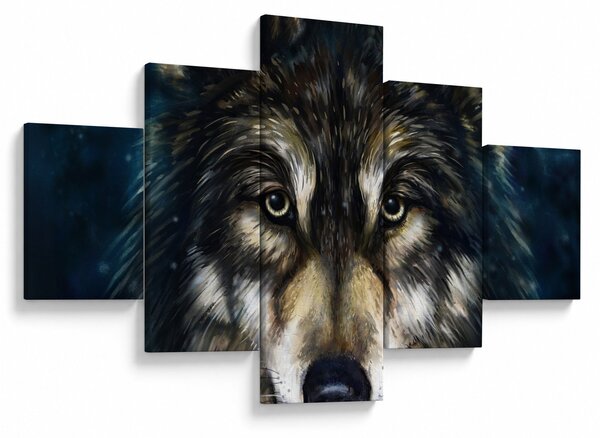 Obraz - Wilk (125x70 cm)