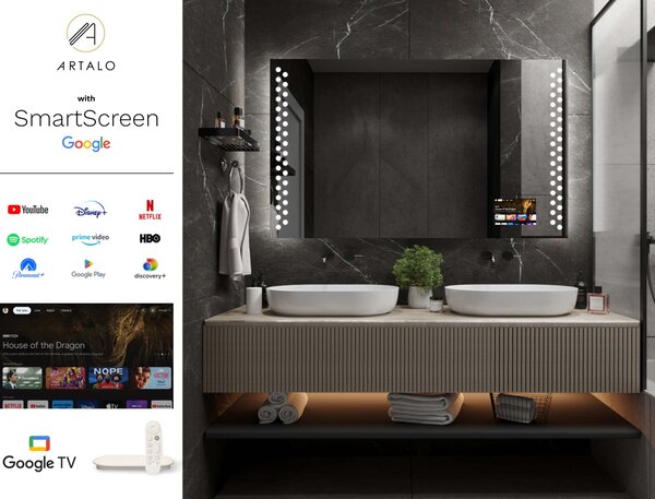 LED lustro do łazienki z oświetleniem M10