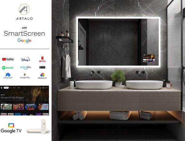 LED lustro do łazienki z oświetleniem M1