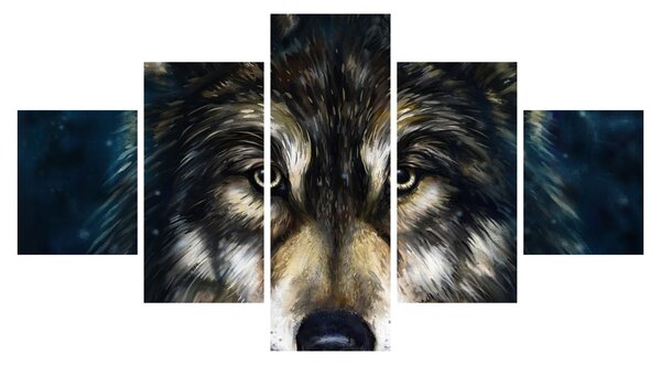 Obraz - Wilk (125x70 cm)