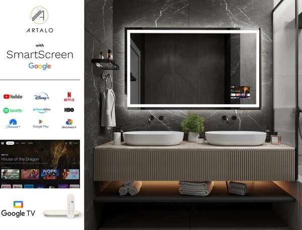 LED lustro do łazienki z oświetleniem M7
