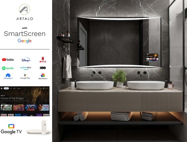 LED lustro do łazienki z oświetleniem M16