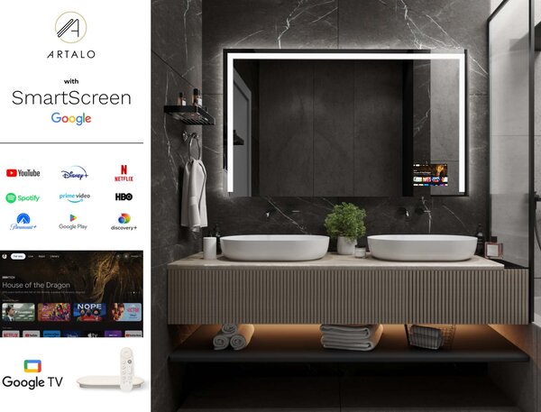 LED lustro do łazienki z oświetleniem M9