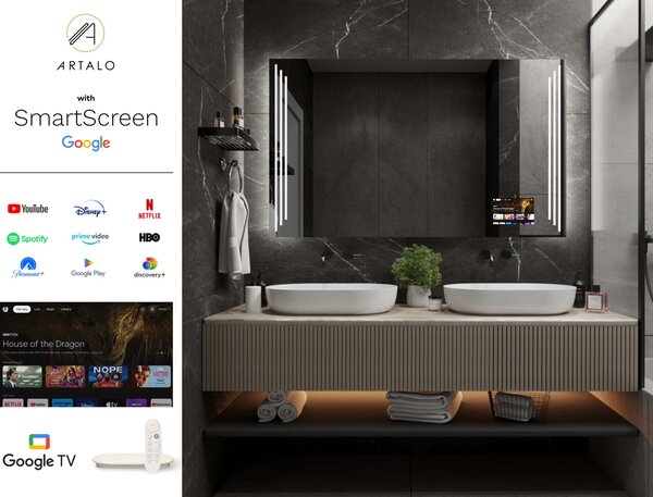 LED lustro do łazienki z oświetleniem M19