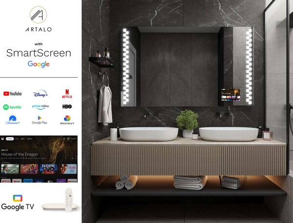 LED lustro do łazienki z oświetleniem M8 premium