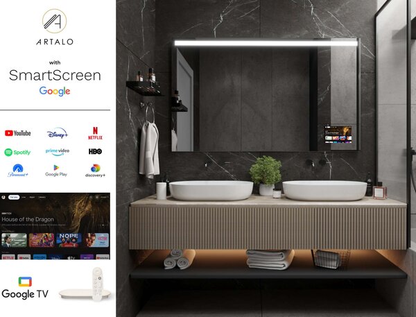 LED lustro do łazienki z oświetleniem M12 premium