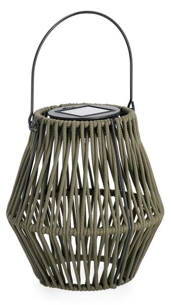 Solarny lampion LED w kolorze khaki (wysokość 17 cm) Juny – Yes Everyday