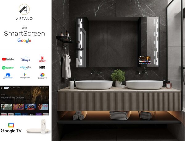 LED lustro do łazienki z oświetleniem M19 premium