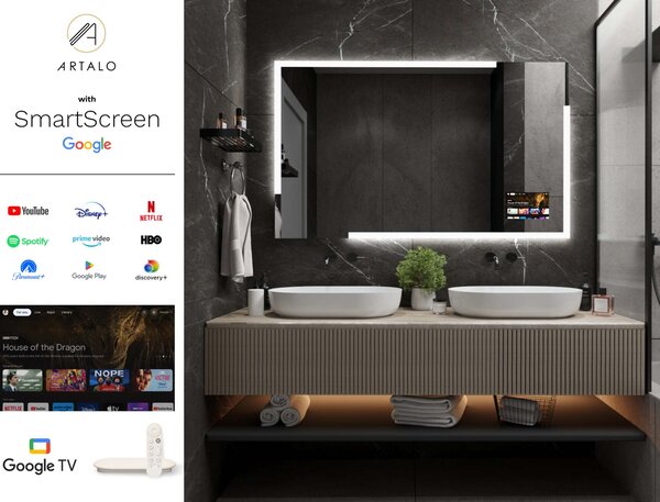 LED lustro do łazienki z oświetleniem M23