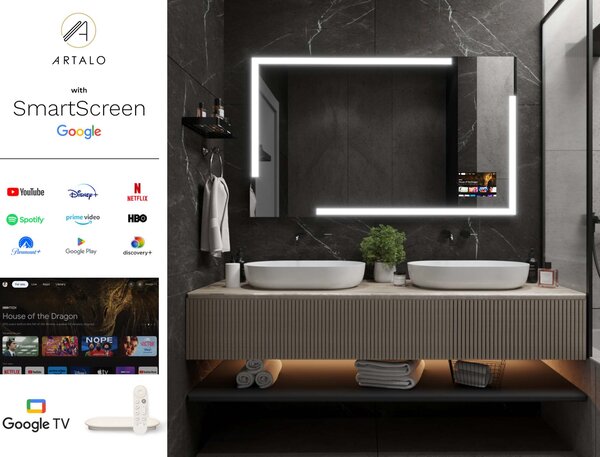 LED lustro do łazienki z oświetleniem M23 premium