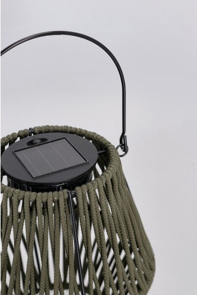 Solarny lampion LED w kolorze khaki (wysokość 17 cm) Juny – Yes Everyday