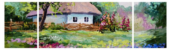 Obraz - Domek (170x50 cm)