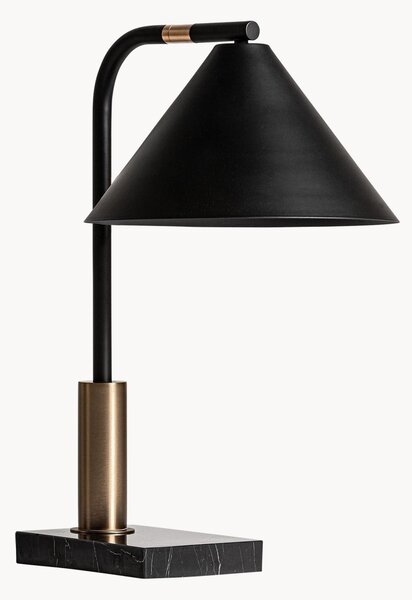 Lampa stołowa z marmurową podstawą Anita