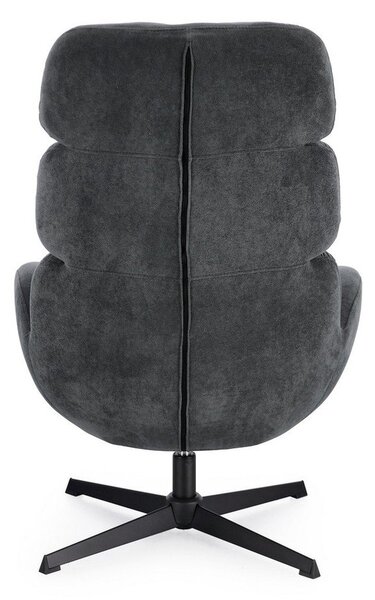 Czarny obrotowy fotel Violante – Bizzotto