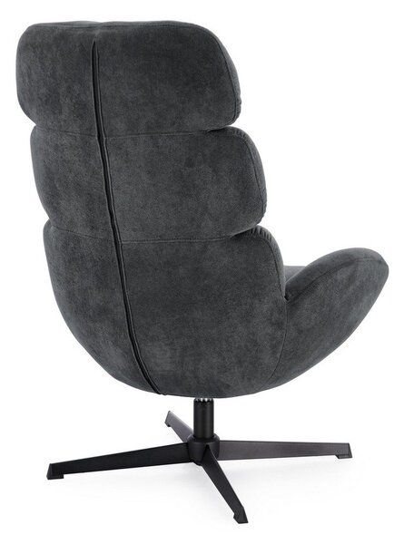 Czarny obrotowy fotel Violante – Bizzotto