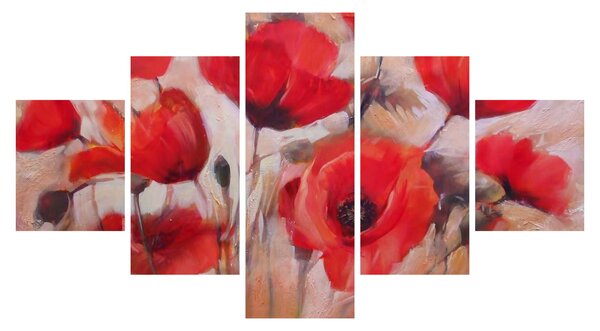 Obraz - Wilcze maki (125x70 cm)