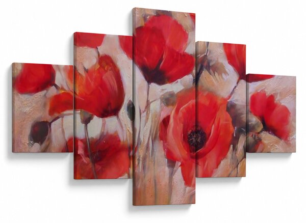 Obraz - Wilcze maki (125x70 cm)
