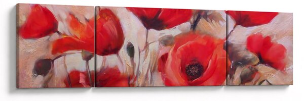 Obraz - Wilcze maki (170x50 cm)