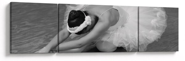 Obraz - Balerina, czarno-biały (170x50 cm)